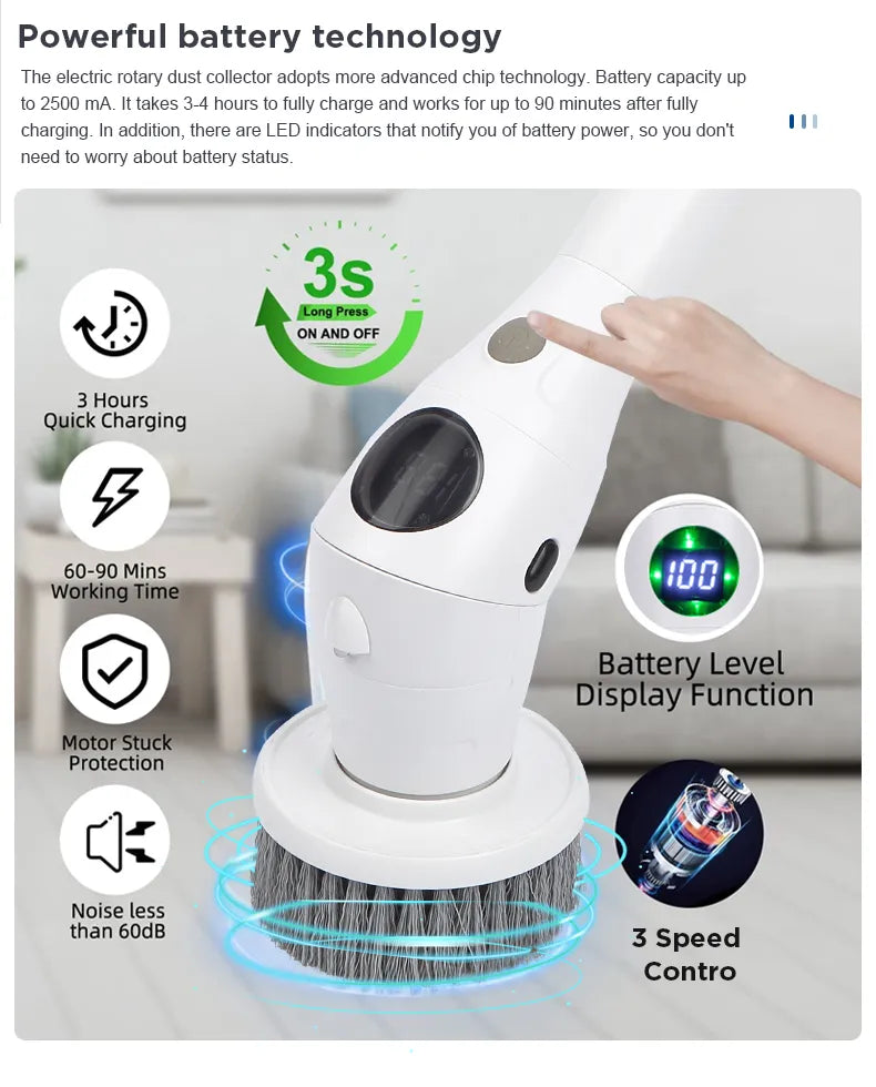 Kitchn'sBazaar™ Professional Electric Spin Scrubber
